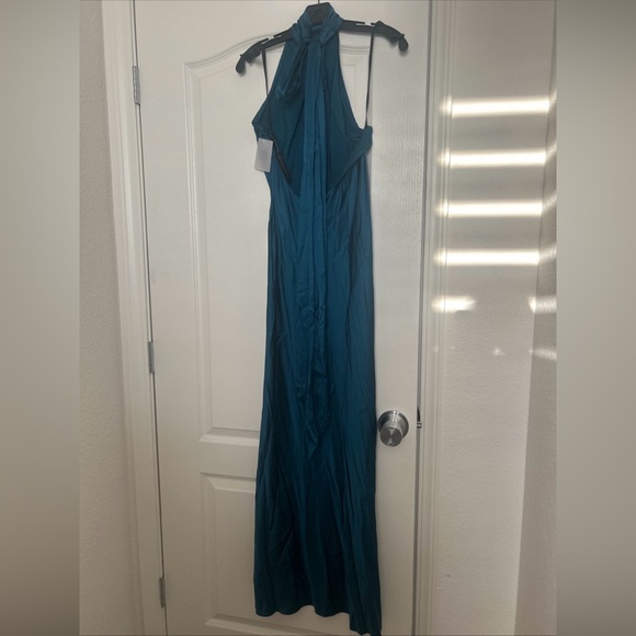 REVOLVE Astra Gown in Teal Blue  House of Harlow Long Dress  Halter 1960 $258 - Picture 4 of 6